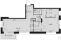 Wohnung 2 zimmer 60 m² Moskau, Russland