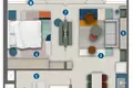 Wohnung 1 Schlafzimmer 57 m² Dubai, Vereinigte Arabische Emirate