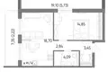 Mieszkanie 1 pokój 52 m² Królewiec, Rosja