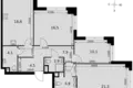 Квартира 3 комнаты 91 м² Москва, Россия