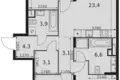Appartement 3 chambres 84 m² Moscou, Russie