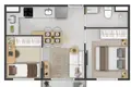 Estudio 1 habitación 34 m² Regiao Imediata de Bauru, Brasil