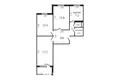 3 bedroom apartment 66 m² Minsk, Belarus