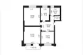 3 bedroom apartment 74 m² Minsk, Belarus