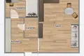 2 room apartment 37 m² Warsaw, Poland