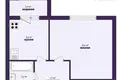 1 room apartment 40 m² Starobin, Belarus
