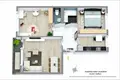 Appartement 3 chambres 63 m² Varsovie, Pologne