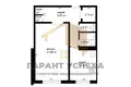 1 room apartment 37 m² Muchaviecki sielski Saviet, Belarus
