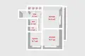 Квартира 2 комнаты 47 м² Минск, Беларусь