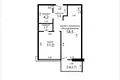 Appartement 2 chambres 44 m² Minsk, Bélarus