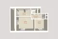 Mieszkanie 2 pokoi 45 m² Zielony Bór, Białoruś