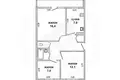 Wohnung 3 zimmer 57 m² Buchovicki sielski Saviet, Belarus