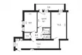 2 bedroom apartment 61 m² Minsk, Belarus