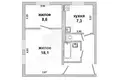 2 room apartment 46 m² Kobryn, Belarus