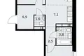 3 room apartment 60 m² Kommunarka, Russia