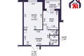 1 room apartment 44 m² Sluck, Belarus
