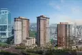 Жилой комплекс Новая резиденция с бассейном и панорамными видами на автомагистрали Е-5, Стамбул, Турция