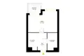 1 room apartment 32 m² Warsaw, Poland