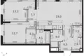 Wohnung 3 zimmer 79 m² Moskau, Russland