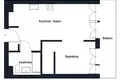 Appartement 2 chambres 41 m² en Varsovie, Pologne