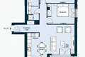 2-Schlafzimmer-Penthouse 92 m² Tivat, Montenegro