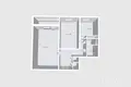 2 room apartment 50 m² Minsk, Belarus