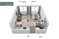 Wohnung 2 zimmer 39 m² Klaipeda, Litauen