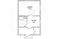 Appartement 1 chambre 19 m² Brest, Bélarus