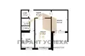 2 room apartment 53 m² Muchaviecki sielski Saviet, Belarus