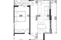 Квартира 1 спальня 52 м² Радановичи, Черногория
