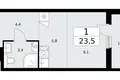 Mieszkanie 1 pokój 24 m² Kommunarka, Rosja