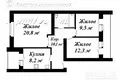 3 room apartment 70 m² Brest, Belarus