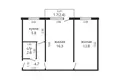 Appartement 2 chambres 43 m² Minsk, Bélarus