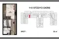 Apartamento 1 habitación 35 m² Mezitli, Turquía