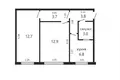 2 bedroom apartment 43 m² Minsk, Belarus