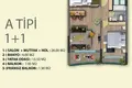 1 bedroom apartment 74 m² Mezitli, Turkey