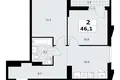 Квартира 2 комнаты 46 м² район Троицк, Россия