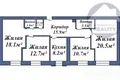 4 room apartment 92 m² Baranavichy, Belarus