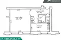 1 room apartment 43 m² Minsk, Belarus