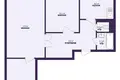 Appartement 3 chambres 65 m² Salihorsk, Bélarus