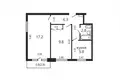 Квартира 2 комнаты 44 м² Минск, Беларусь