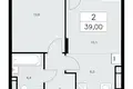 Квартира 2 комнаты 39 м² район Коммунарка, Россия