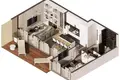 Apartamento 1 habitación  Montenegro, Montenegro