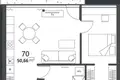2 room apartment 51 m² Prienai, Lithuania
