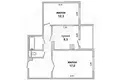 2 room apartment 53 m² Muchaviecki sielski Saviet, Belarus