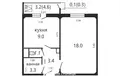 Квартира 1 комната 38 м² Минск, Беларусь