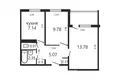 Wohnung 2 zimmer 42 m² Minsk, Belarus