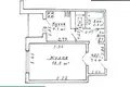 1 room apartment 38 m² Minsk, Belarus