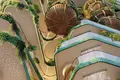 Kompleks mieszkalny New residence Eywa with swimming pools, lounge areas and waterfalls on the bank of the canal, Business Bay, Dubai, UAE