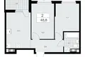 2 room apartment 49 m² Krasnoye Selo, Russia